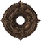 Ekena Millwork Attica PVC Ceiling Medallion (Canopies up to 5 5/8"), 16"OD x 3 1/2"ID x 1"P, Metallic Antique Brass CMP16ATCAB - alternate 1